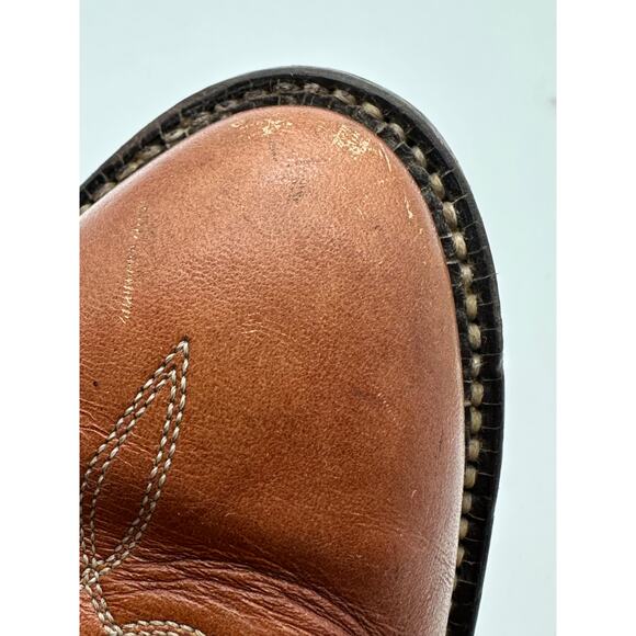 Tony Lama 6084 Brown Marble Leather Western Cowboy Boot Size 6 D Men  / Woman 8 - Picture 8 of 16